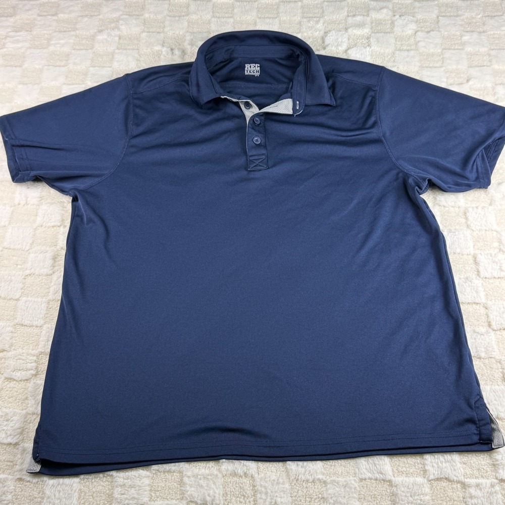 RecTech Men's‎ XL Navy Blue Polo Shirt